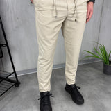 Smart Elegant Comfort Beige Trousers