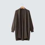 Veronika | elegantne pika tegumoega kardigan taskutega