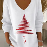 Danica | Women's Festive Sweatshirt with Motifs