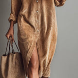 Estela | Midi dress made of corduroy