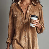 Estela | Midi dress made of corduroy