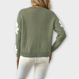 Jarmila | Soft Knitted Floral Pattern Sweater