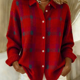 Felicia™ | Relaxed Plaid Sweater
