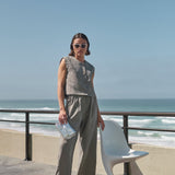 Benji melange pants | charcoal melee