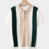 Summer Lightweight Zip Polo Shirt