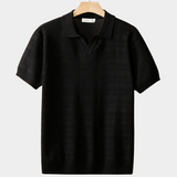 Black Patterned Buttonless Sweater