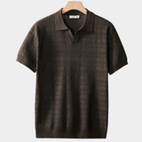 Brown Buttonless Polo Shirt