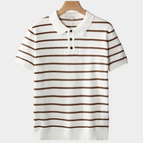 White Textured Polo Shirt