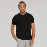 Curved Hem Cotton T-Shirt