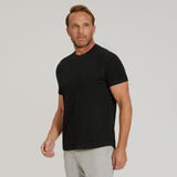 Curved Hem Cotton T-Shirt