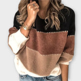 Karolína | Stylish Striped Sweatshirt