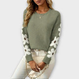 Jarmila | Soft Knitted Floral Pattern Sweater