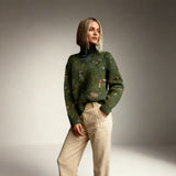 Sofie | Forest Turtleneck