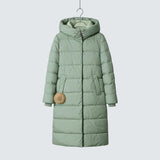 Karolína | Elegant Long Winter Jacket with a Hood