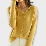 Tereza | Elegant Sweater with Asymmetric Fastening