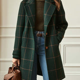 Florencia™ | Retro Redesigned Plaid Tweed Coat