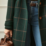 Florencia™ | Retro Redesigned Plaid Tweed Coat